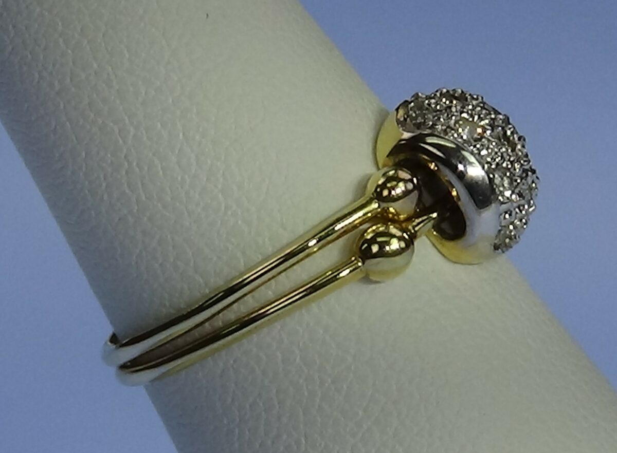 Double Band Diamond Ring - rocasjewelry